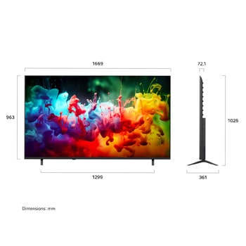 75 inch LG QNED AI QNED72 Mini LED 4K Smart TV 2026